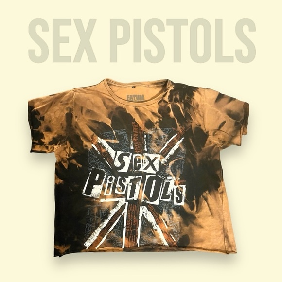 fatum Tops - Sex Pistols tie die crop top​​​​​